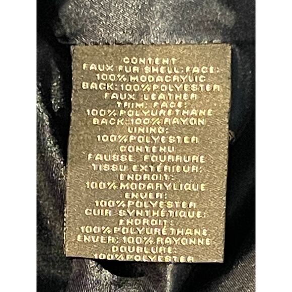 Vince Camuto Blue Faux Fur Vest Cinch Waist Size X Small - Picture 6 of 7